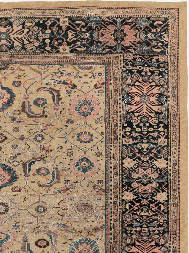 Antique Persian Sultanabad Room Size Carpet, No.33126 - Gsblank