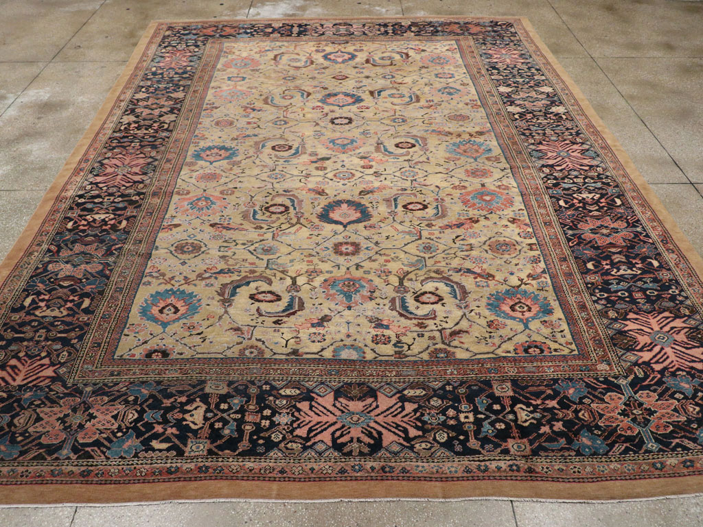 Antique Persian Sultanabad Room Size Carpet, No.33126 - Gsblank