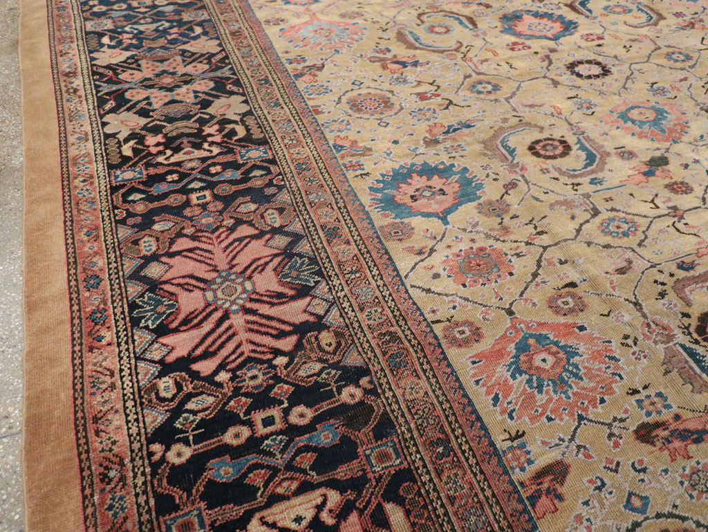 Antique Persian Sultanabad Room Size Carpet, No.33126 - Gsblank