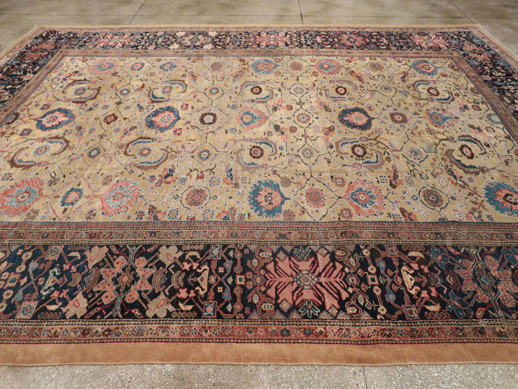 Antique Persian Sultanabad Room Size Carpet, No.33126 - Gsblank