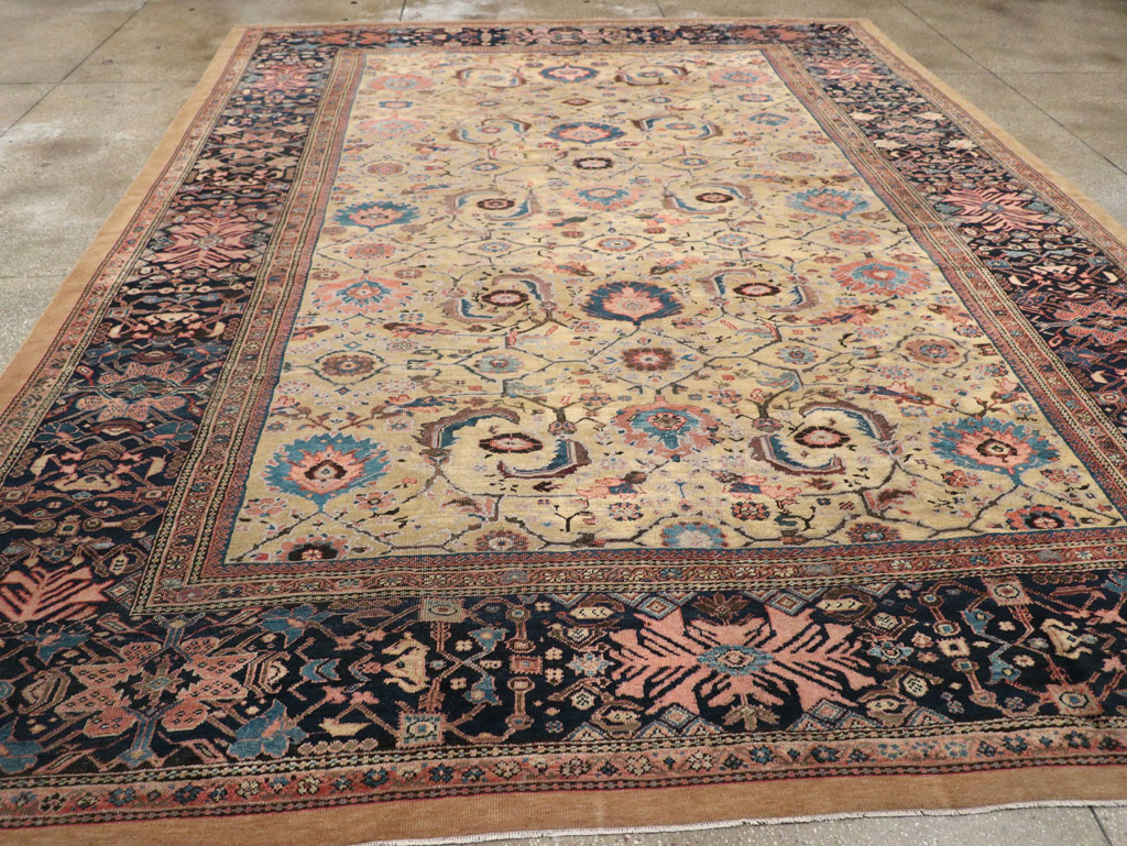 Antique Persian Sultanabad Room Size Carpet, No.33126 - Gsblank