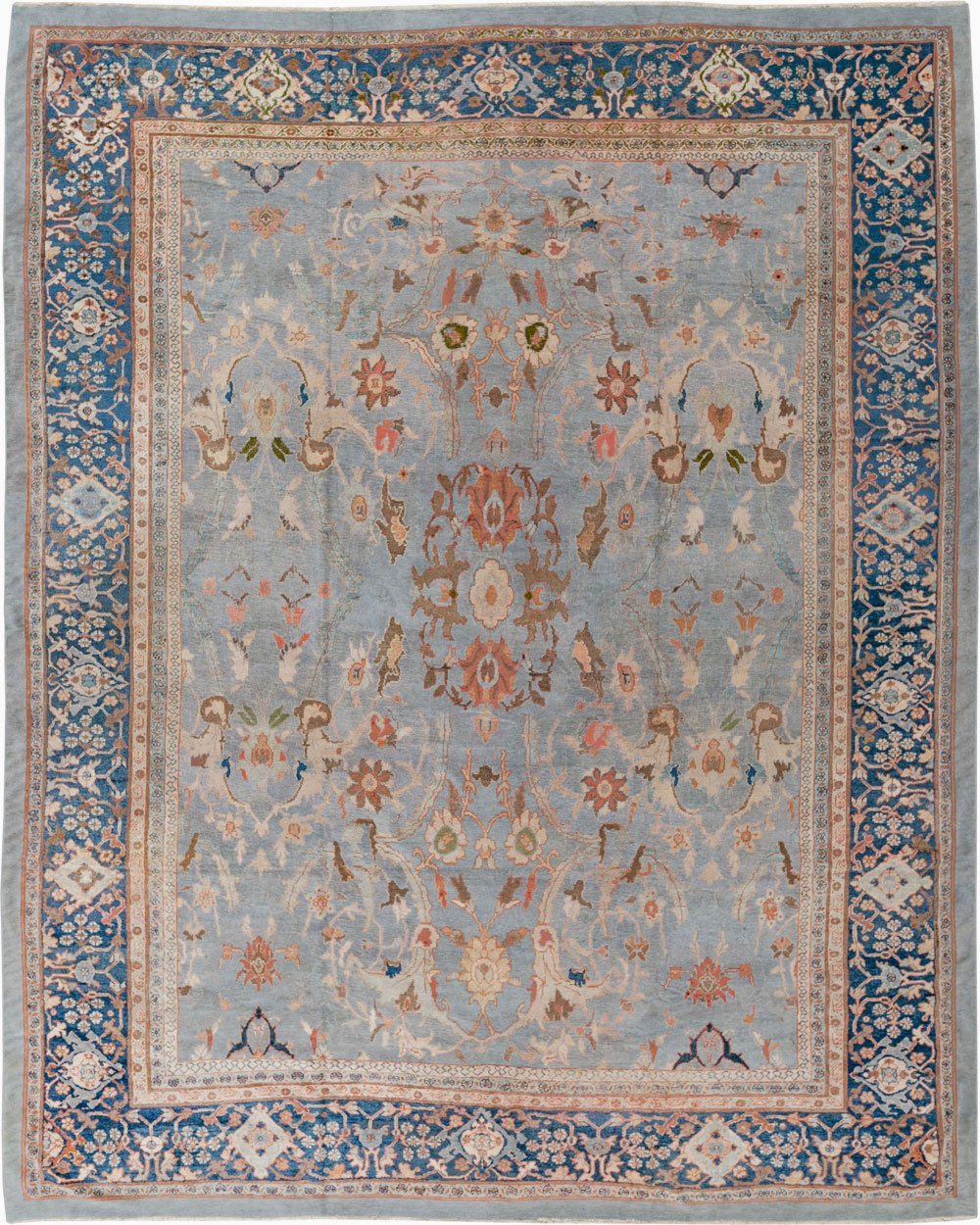 Antique Persian Mahal Large Carpet, No.33135 - Gsblank