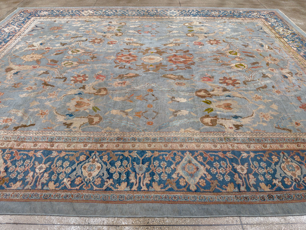 Antique Persian Mahal Large Carpet, No.33135 - Gsblank