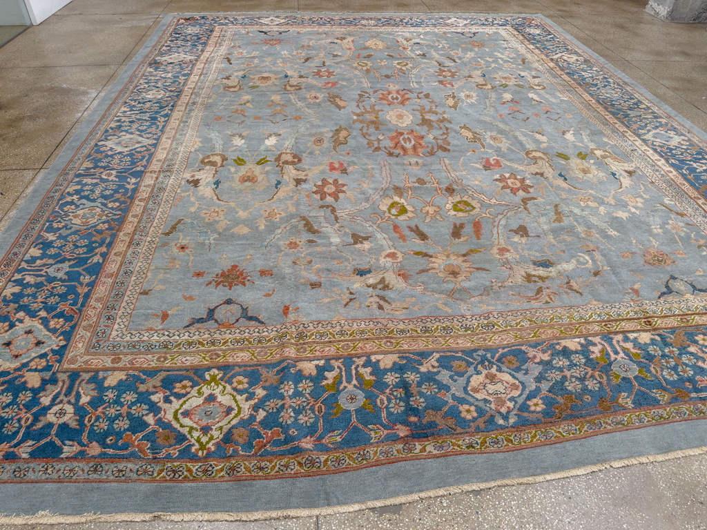 Antique Persian Mahal Large Carpet, No.33135 - Gsblank