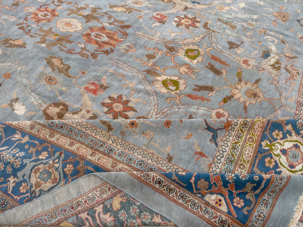 Antique Persian Mahal Large Carpet, No.33135 - Gsblank