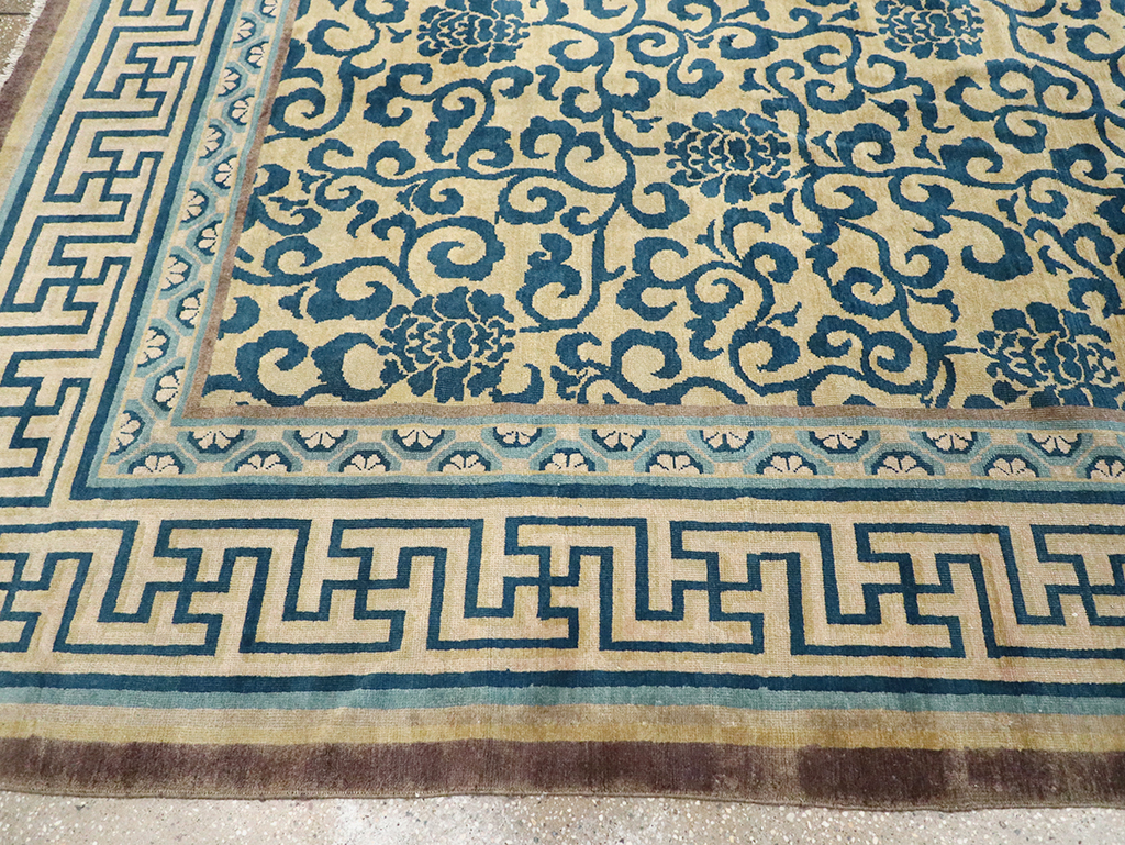 Antique Chinese Peking Room Size Carpet, No.33141 - Gsblank