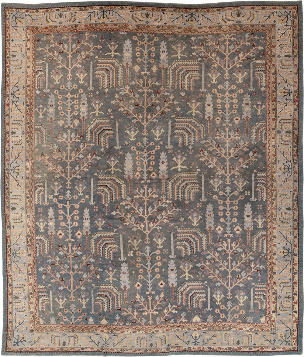 Antique Turkish Oushak Large Room Size Carpet, No.33142 - Gsblank