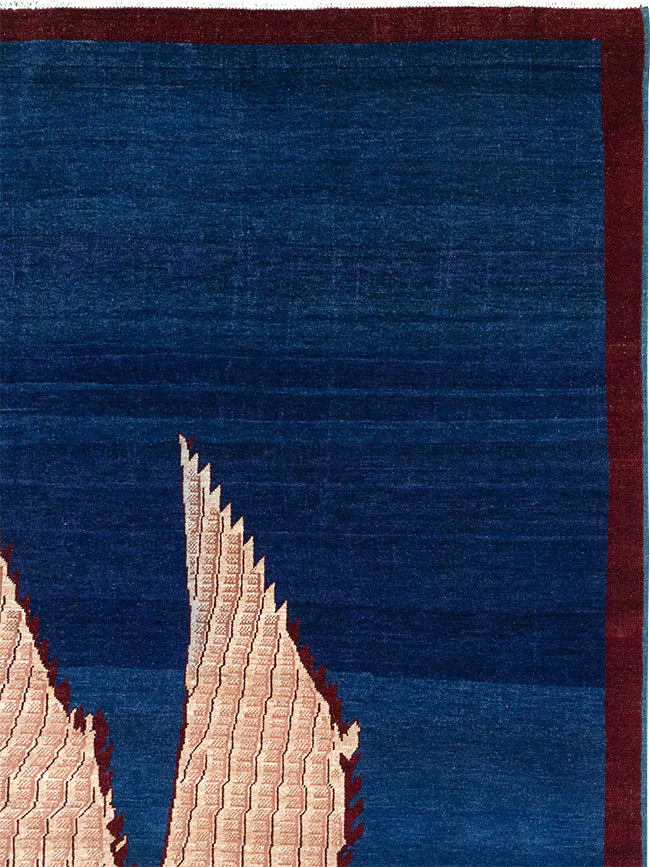 Vintage Turkish Pictorial Room Size Carpet, No.33143 - Gsblank