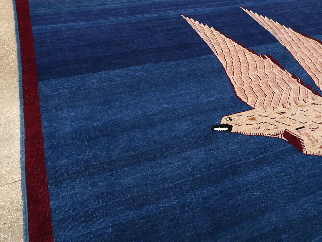 Vintage Turkish Pictorial Room Size Carpet, No.33143 - Gsblank