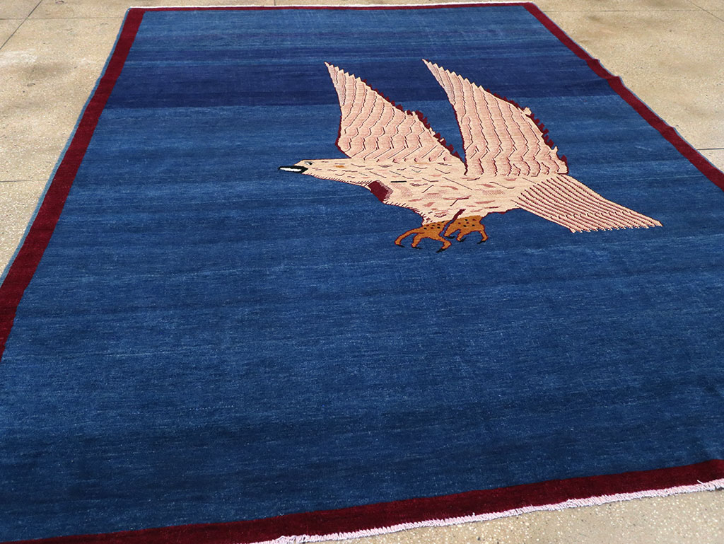 Vintage Turkish Pictorial Room Size Carpet, No.33143 - Gsblank