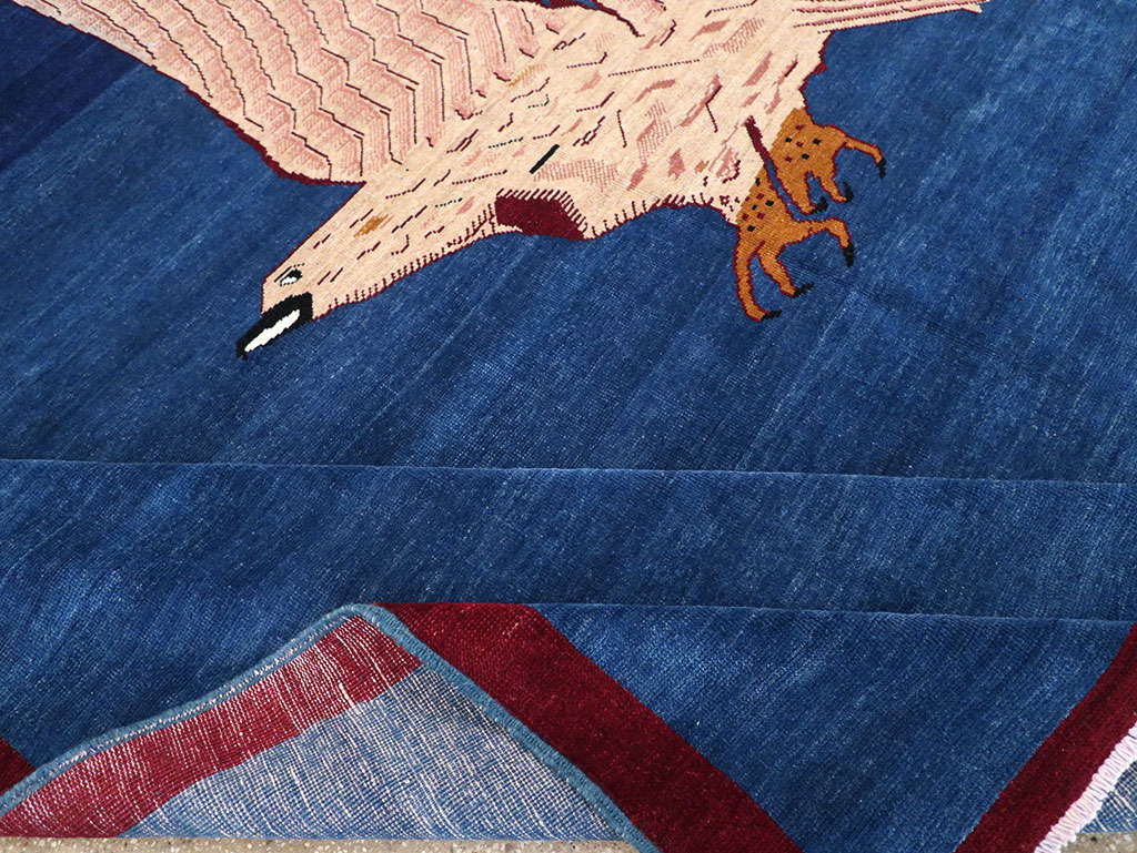 Vintage Turkish Pictorial Room Size Carpet, No.33143 - Gsblank