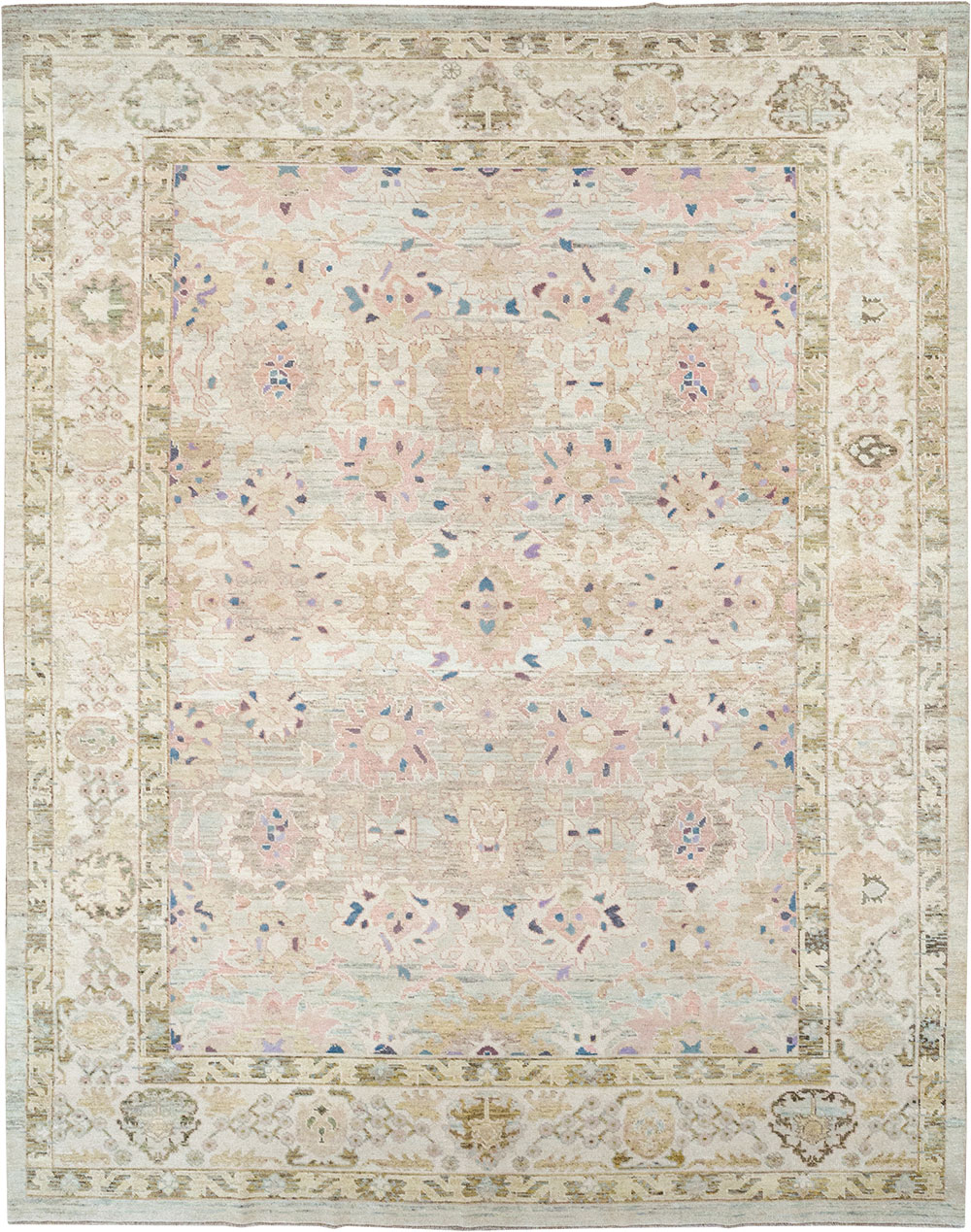 Modern Turkish Oushak Large Room Size Carpet, No.33148 - Gsblank