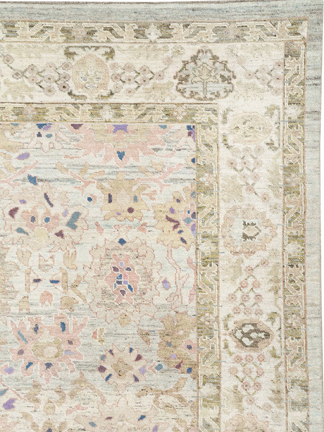 Modern Turkish Oushak Large Room Size Carpet, No.33148 - Gsblank