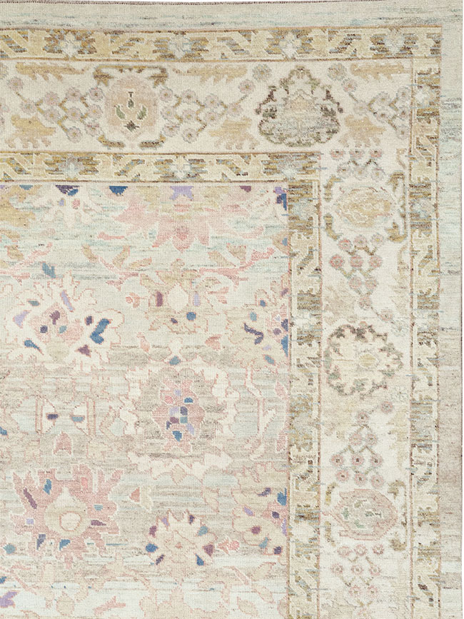 Modern Turkish Oushak Large Room Size Carpet, No.33148 - Gsblank