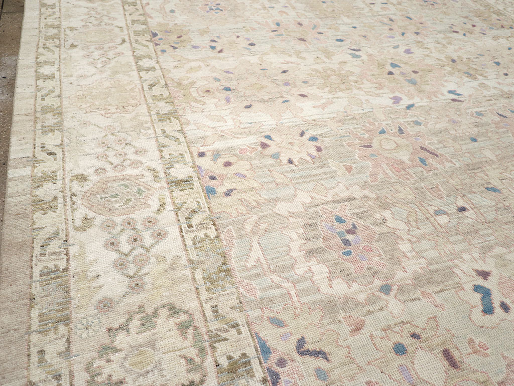 Modern Turkish Oushak Large Room Size Carpet, No.33148 - Gsblank