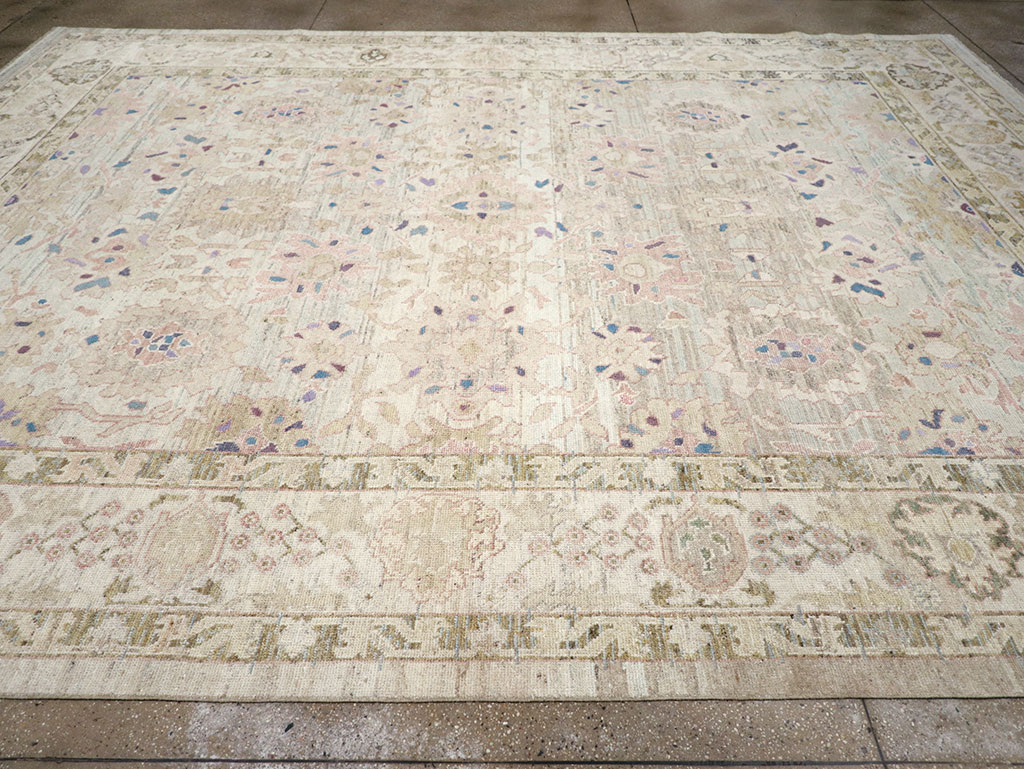 Modern Turkish Oushak Large Room Size Carpet, No.33148 - Gsblank
