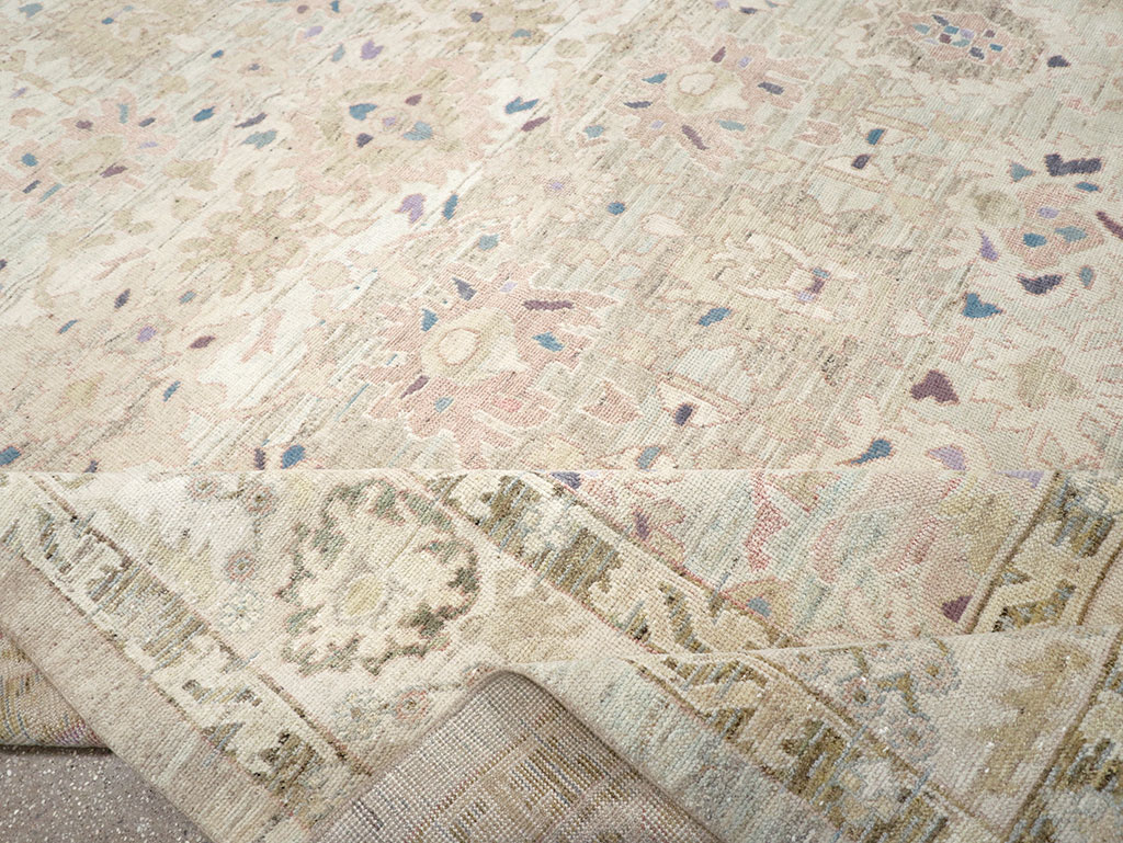 Modern Turkish Oushak Large Room Size Carpet, No.33148 - Gsblank