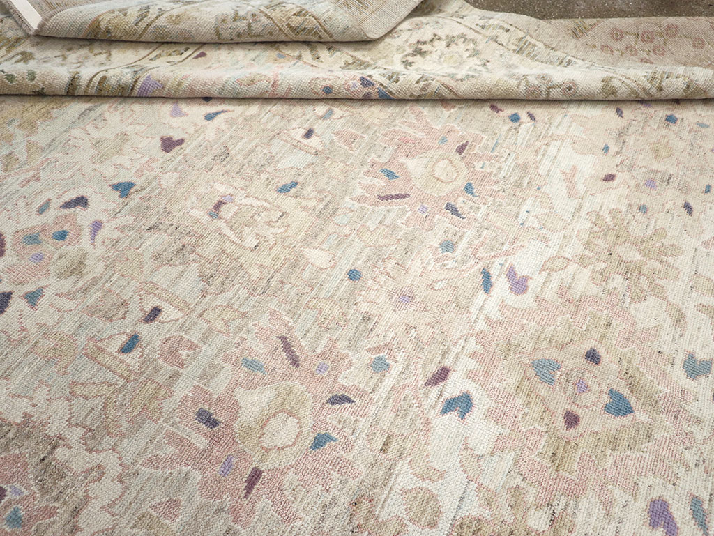 Modern Turkish Oushak Large Room Size Carpet, No.33148 - Gsblank