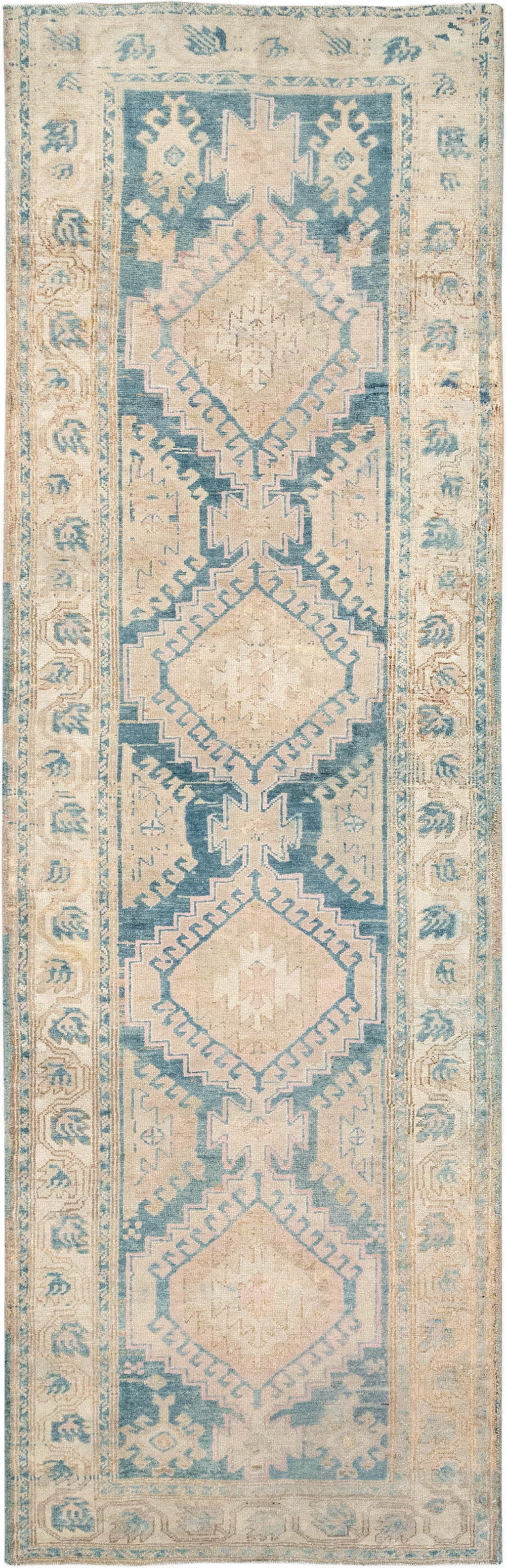 Vintage Persian Heriz Runner, No.33149 - Gsblank