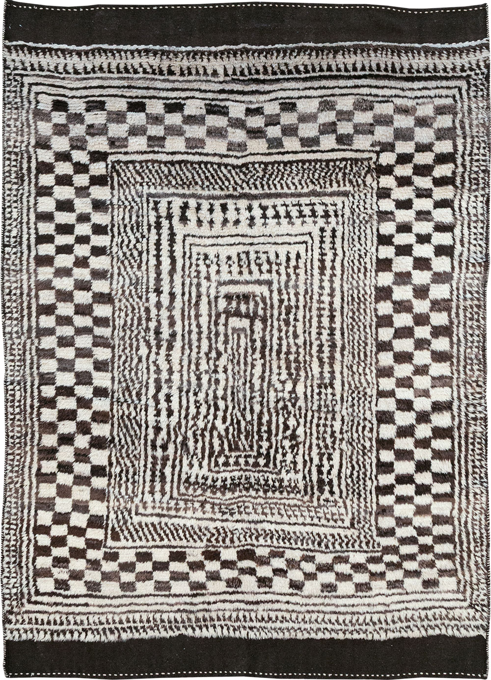 Modern Persian Gabbeh Room Size Carpet, No.33159 - Gsblank