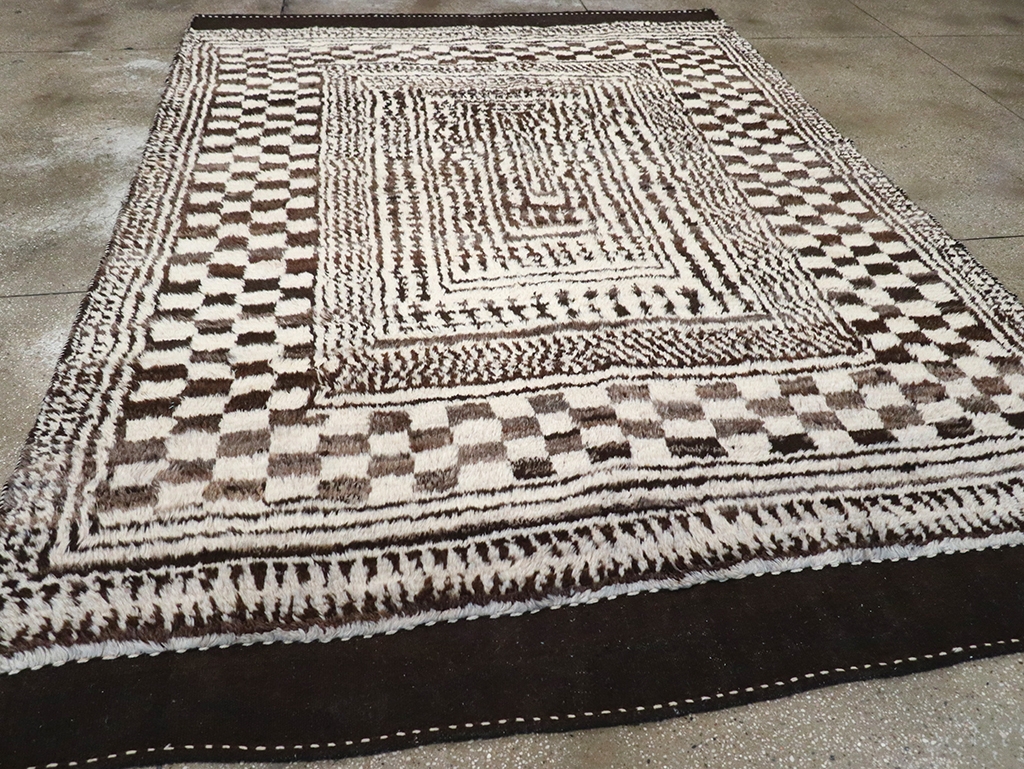 Modern Persian Gabbeh Room Size Carpet, No.33159 - Gsblank