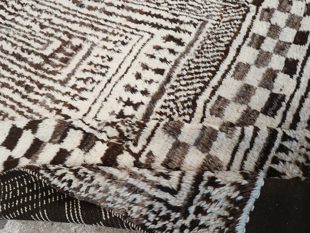 Modern Persian Gabbeh Room Size Carpet, No.33159 - Gsblank