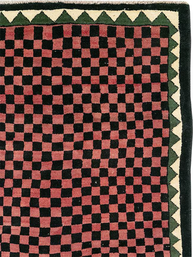 Modern Indian Gabbeh Accent Carpet, No.33163 - Gsblank