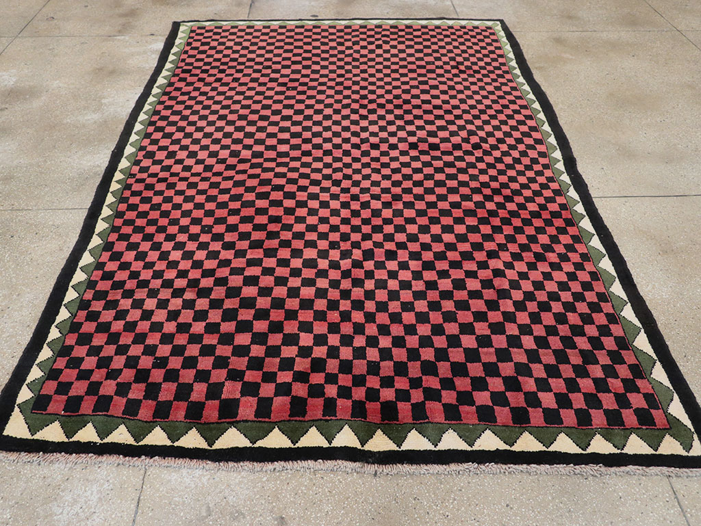 Modern Indian Gabbeh Accent Carpet, No.33163 - Gsblank