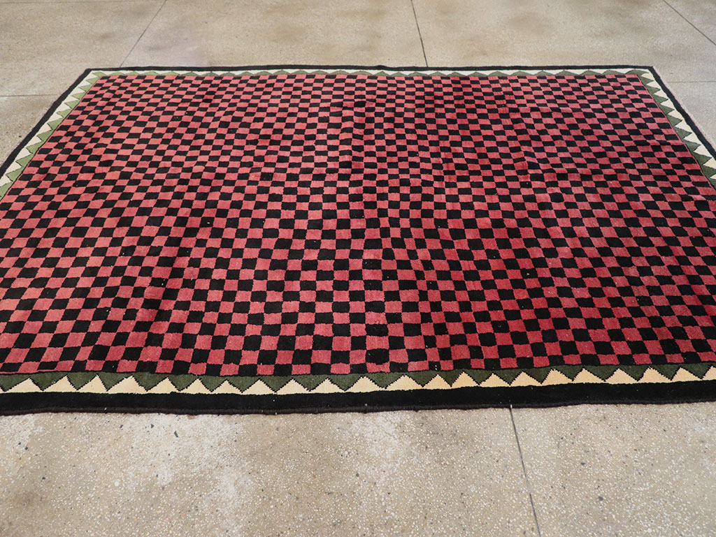 Modern Indian Gabbeh Accent Carpet, No.33163 - Gsblank
