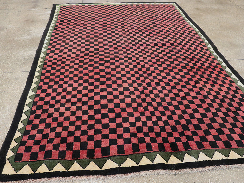 Modern Indian Gabbeh Accent Carpet, No.33163 - Gsblank