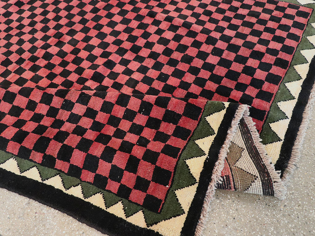 Modern Indian Gabbeh Accent Carpet, No.33163 - Gsblank