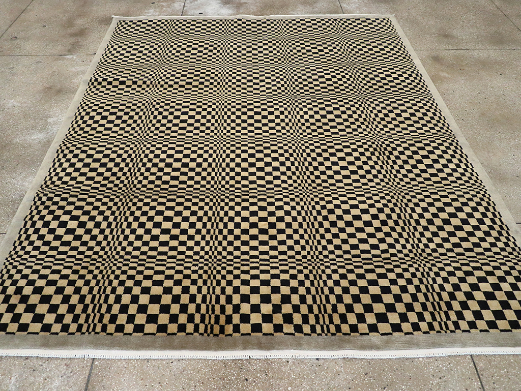 Modern Tibetan Art Deco Room Size Carpet, No.33164 - Gsblank