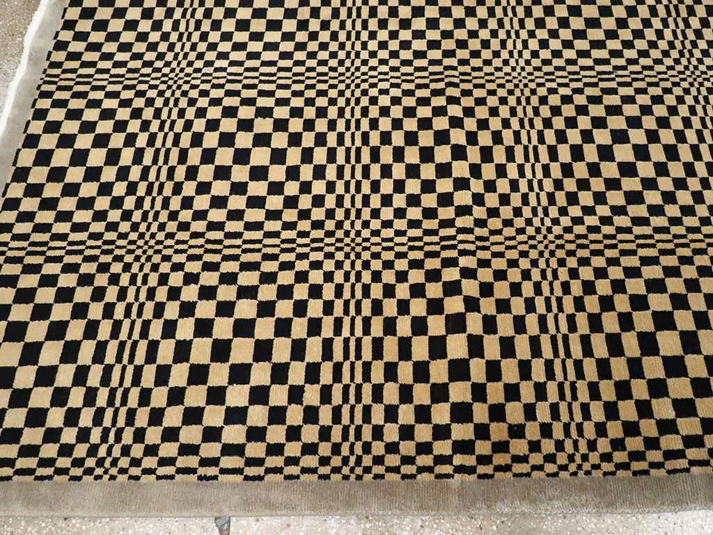 Modern Tibetan Art Deco Room Size Carpet, No.33164 - Gsblank