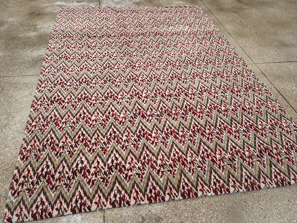 Modern Tibetan Accent Rug, No.33165 - Gsblank