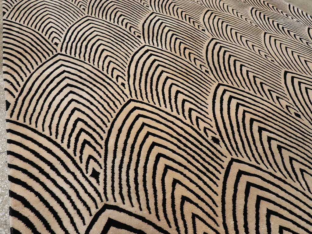 Antique Chinese Art Deco Room Size Carpet, No.33169 - Gsblank