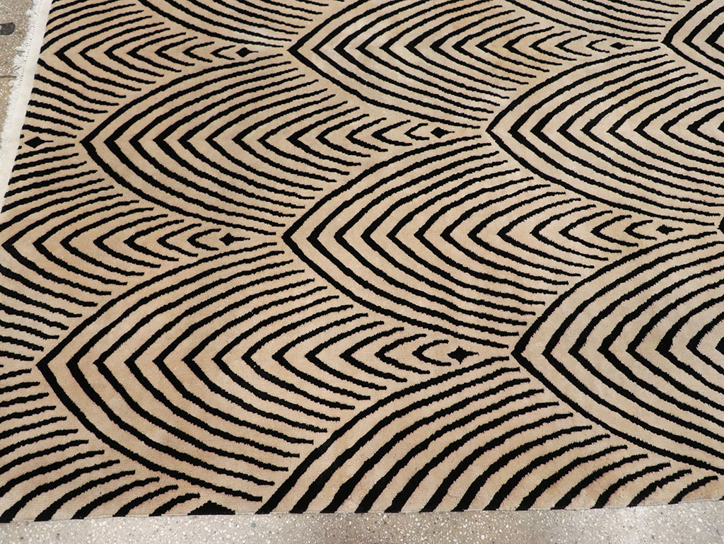 Antique Chinese Art Deco Room Size Carpet, No.33169 - Gsblank