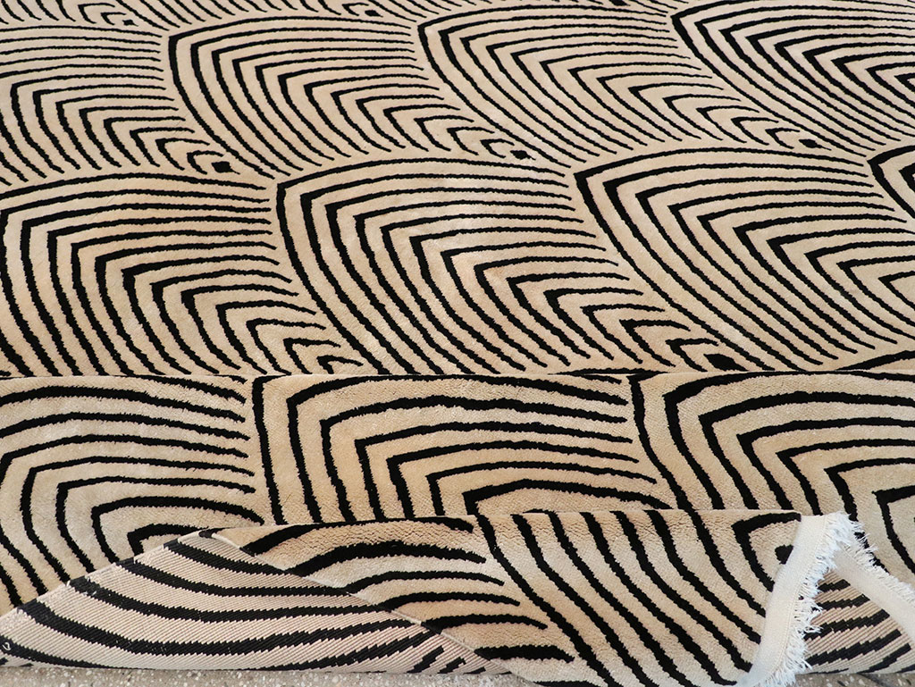 Antique Chinese Art Deco Room Size Carpet, No.33169 - Gsblank