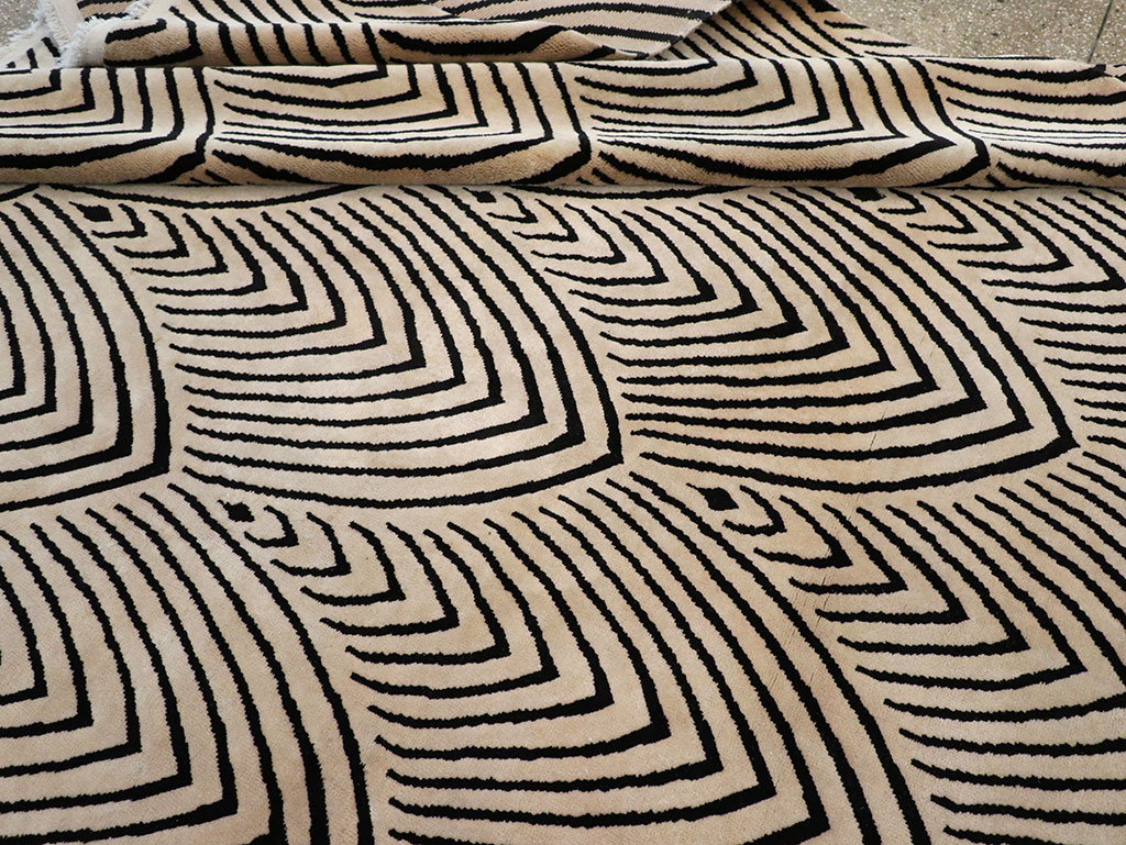 Antique Chinese Art Deco Room Size Carpet, No.33169 - Gsblank