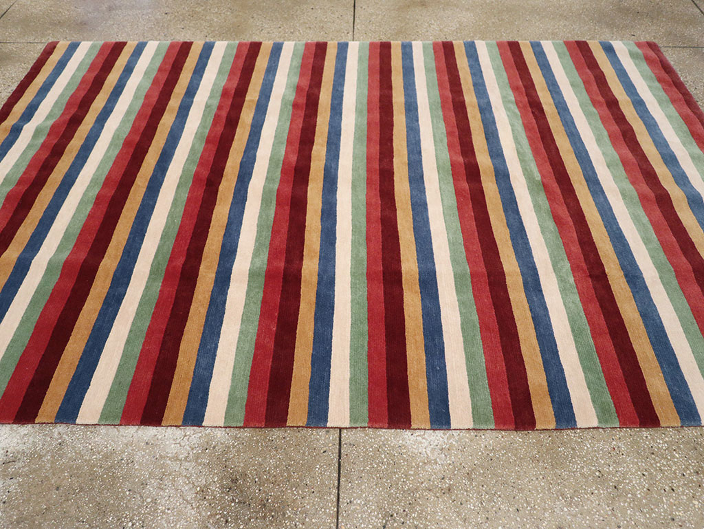 Modern Tibetan Accent Rug, No.33170 - Gsblank