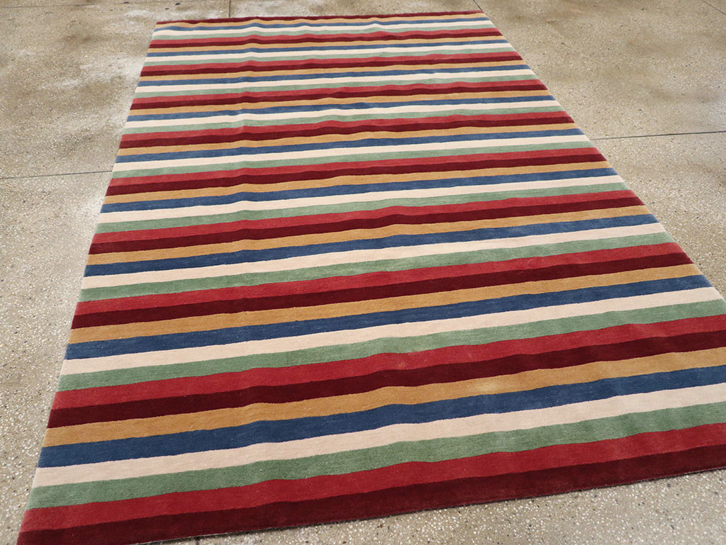 Modern Tibetan Accent Rug, No.33170 - Gsblank