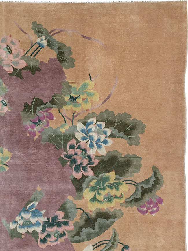 Antique Chinese Art Deco Room Size Carpet, No.33172 - Gsblank