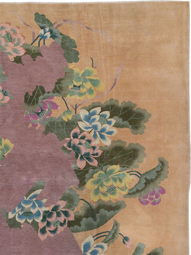 Antique Chinese Art Deco Room Size Carpet, No.33172 - Gsblank