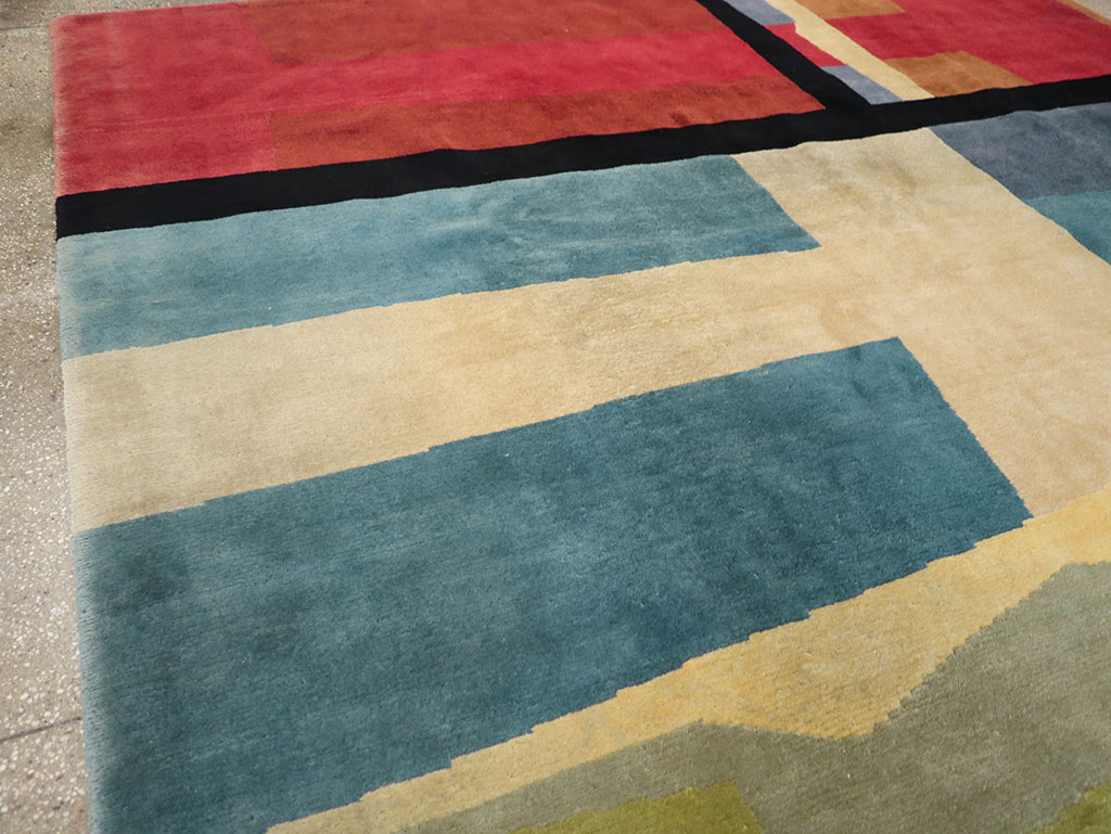 Modern Tibetan Art Deco Room Size Carpet, No.33173 - Gsblank