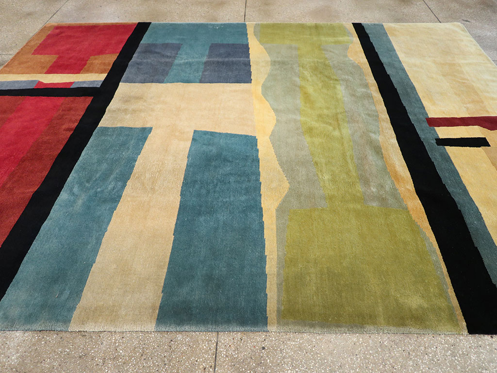 Modern Tibetan Art Deco Room Size Carpet, No.33173 - Gsblank