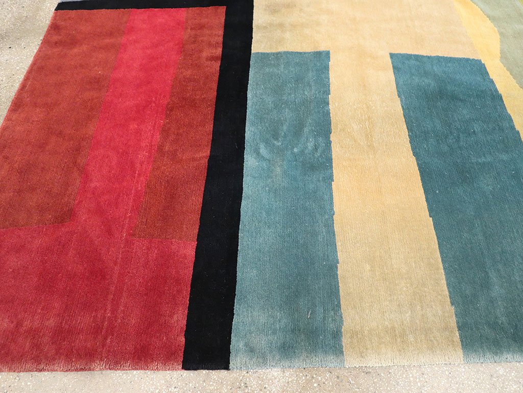 Modern Tibetan Art Deco Room Size Carpet, No.33173 - Gsblank