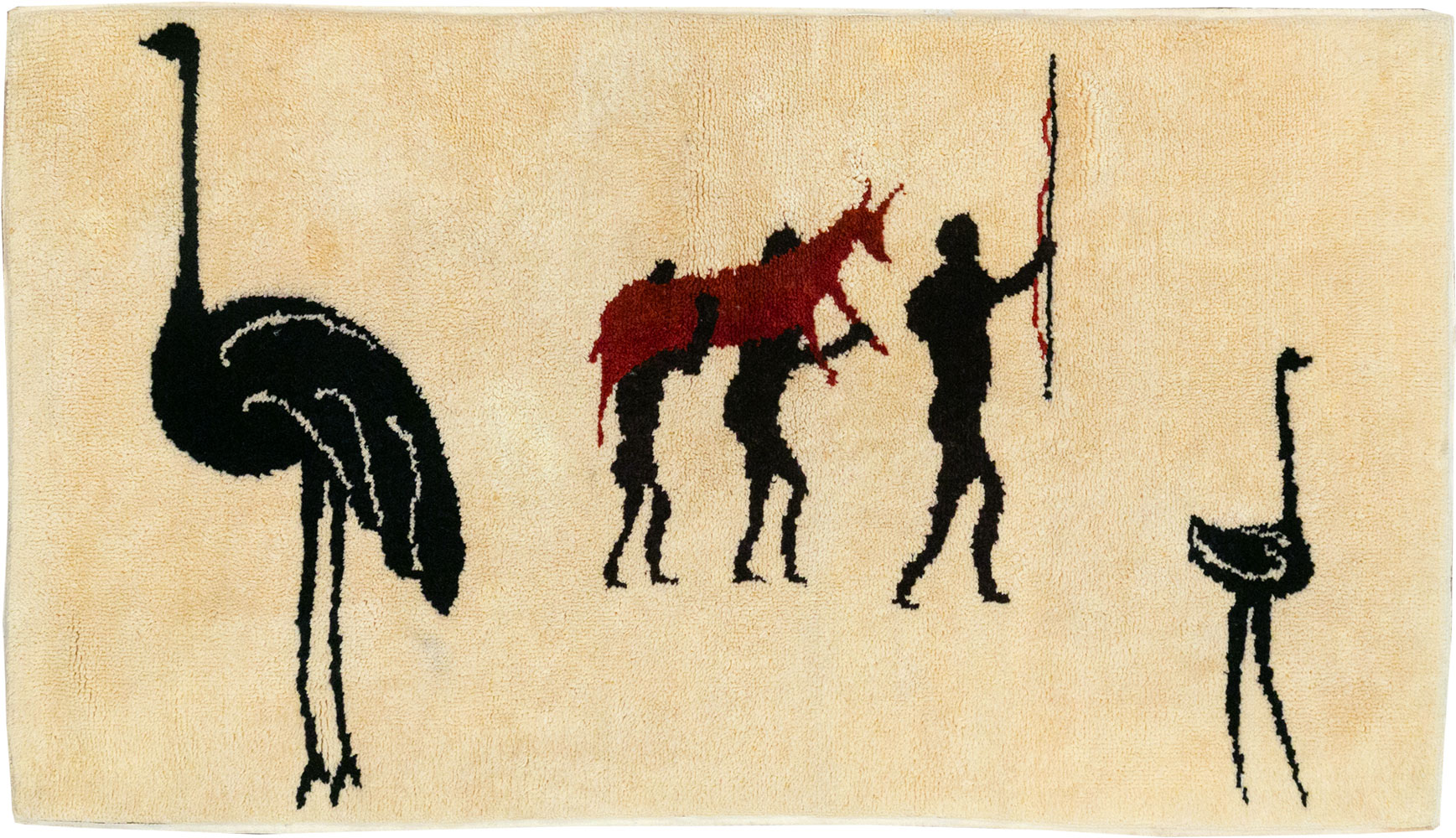 Vintage African Moroccan Pictorial Rug, No.33176 - Gsblank