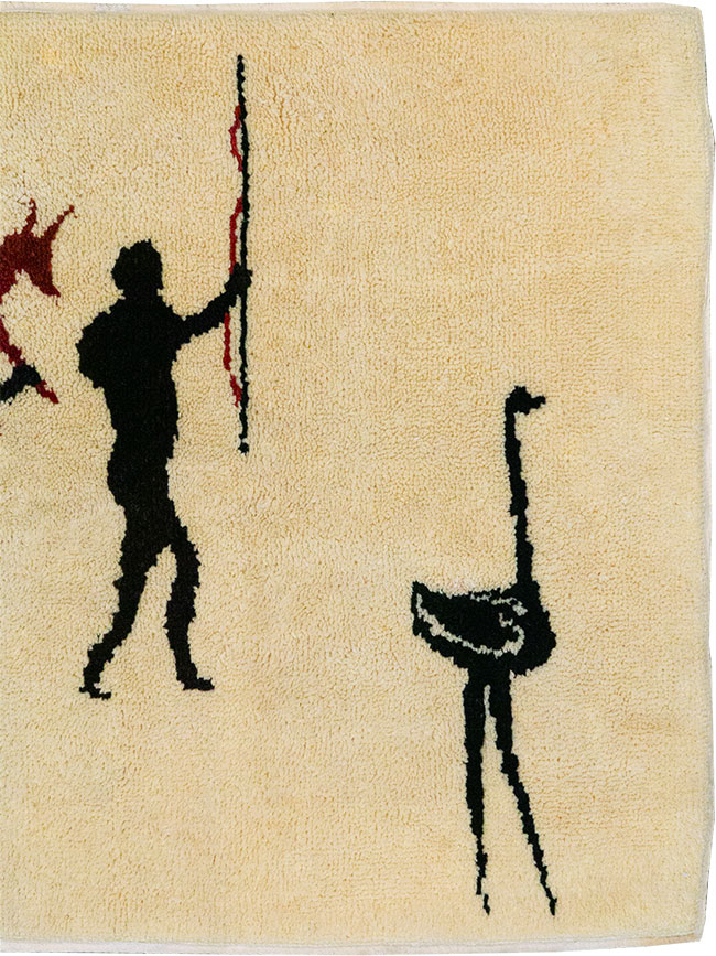 Vintage African Moroccan Pictorial Rug, No.33176 - Gsblank