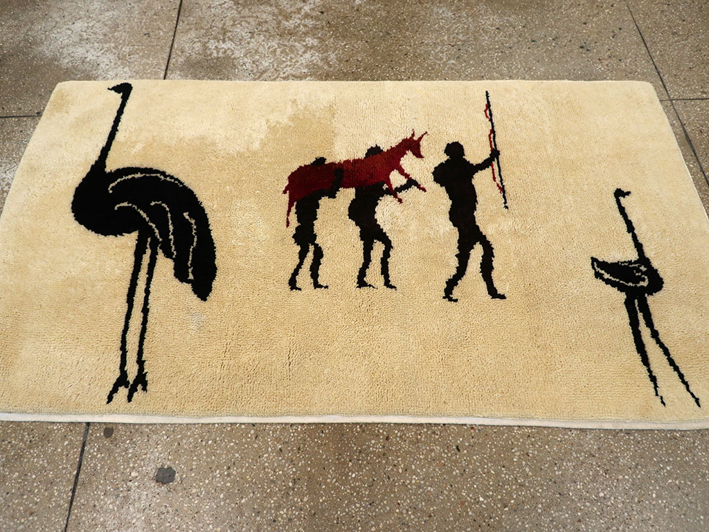 Vintage African Moroccan Pictorial Rug, No.33176 - Gsblank