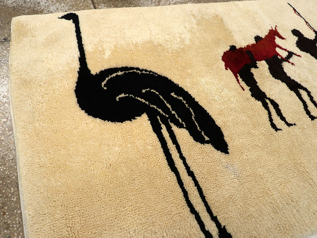 Vintage African Moroccan Pictorial Rug, No.33176 - Gsblank