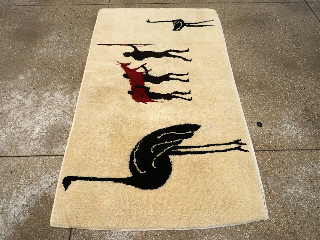 Vintage African Moroccan Pictorial Rug, No.33176 - Gsblank